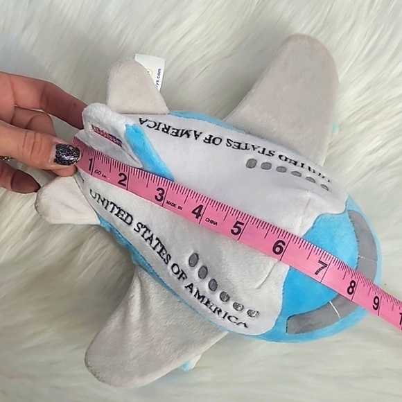 United States Of America Presidents Plane Plush Airplane Stuffed Soft Toy Jet 9" - Picture 9 of 17